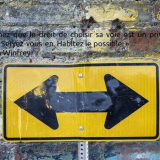 sachez que le droit de choisir sa voie est un privilege sacre