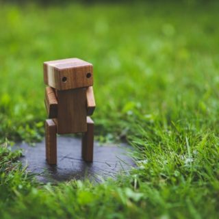 robot en bois