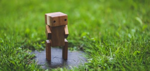 robot en bois